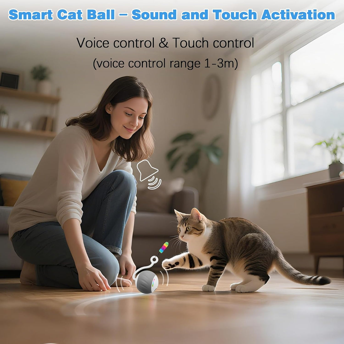 2.36 Inches Large Cat Toys Ball - Won’t Get Stuck