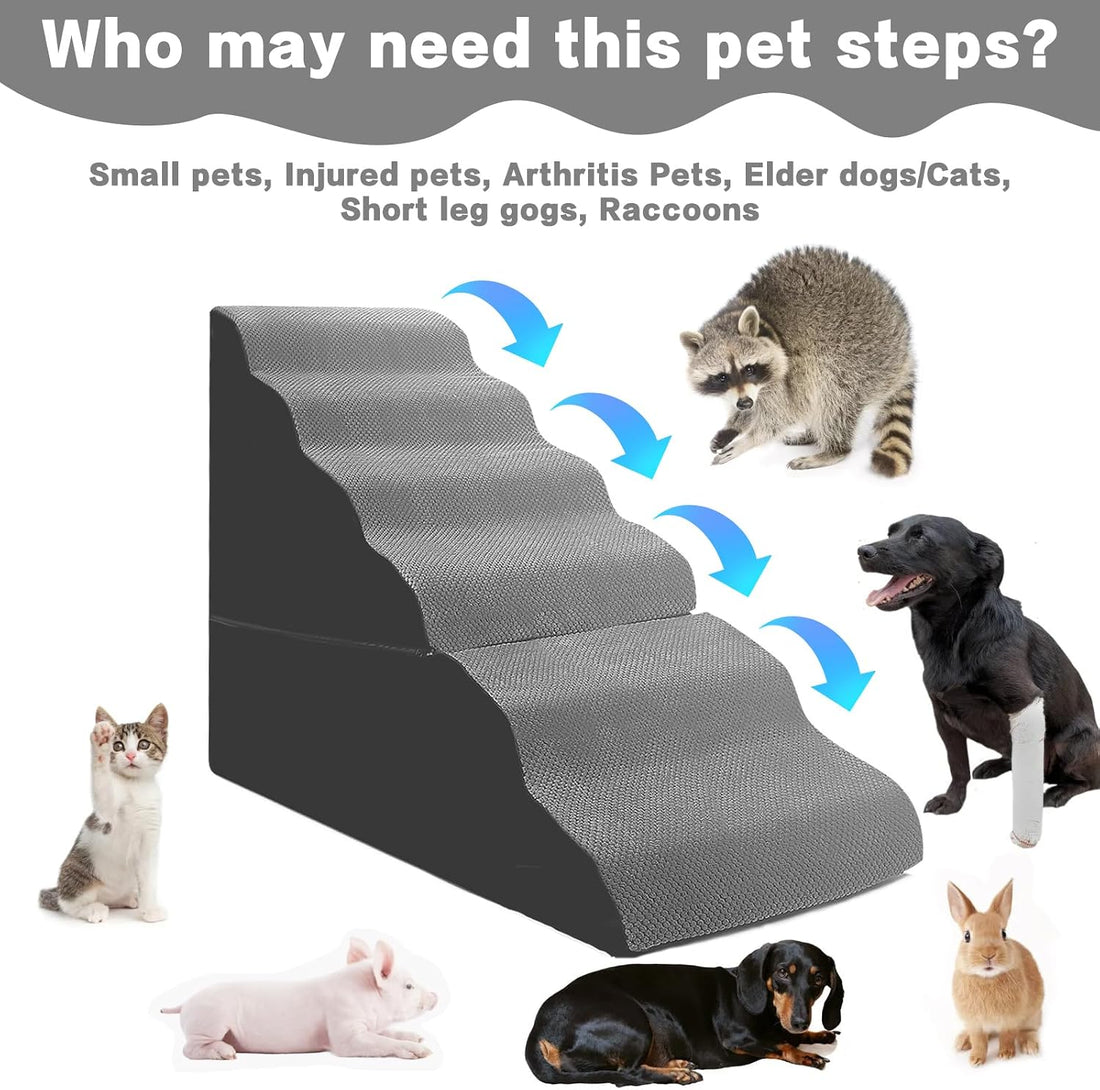 MALOROY Dog Stairs for High Beds 30-36 inches Tall