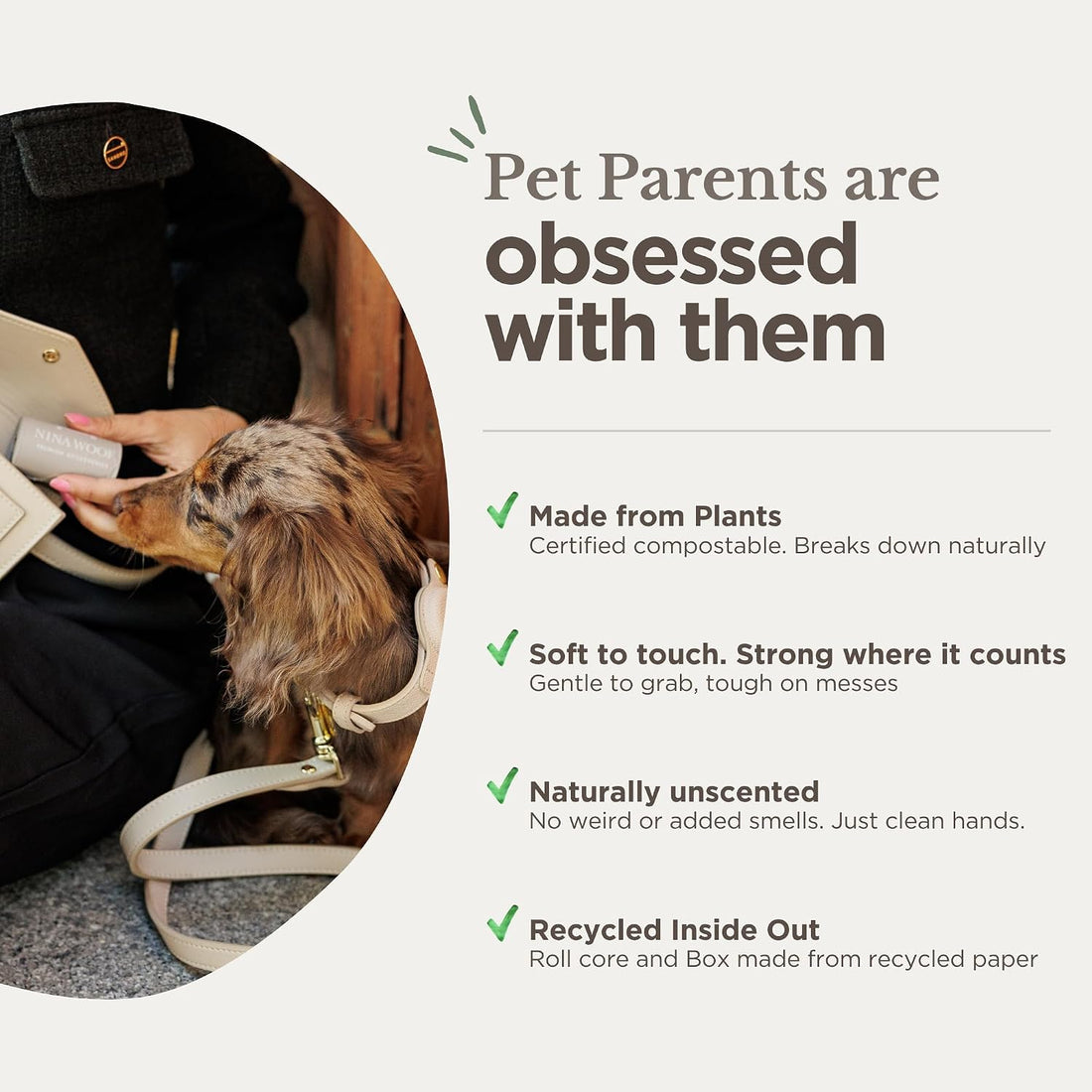 NINA WOOF Dog Poop Bags Rolls