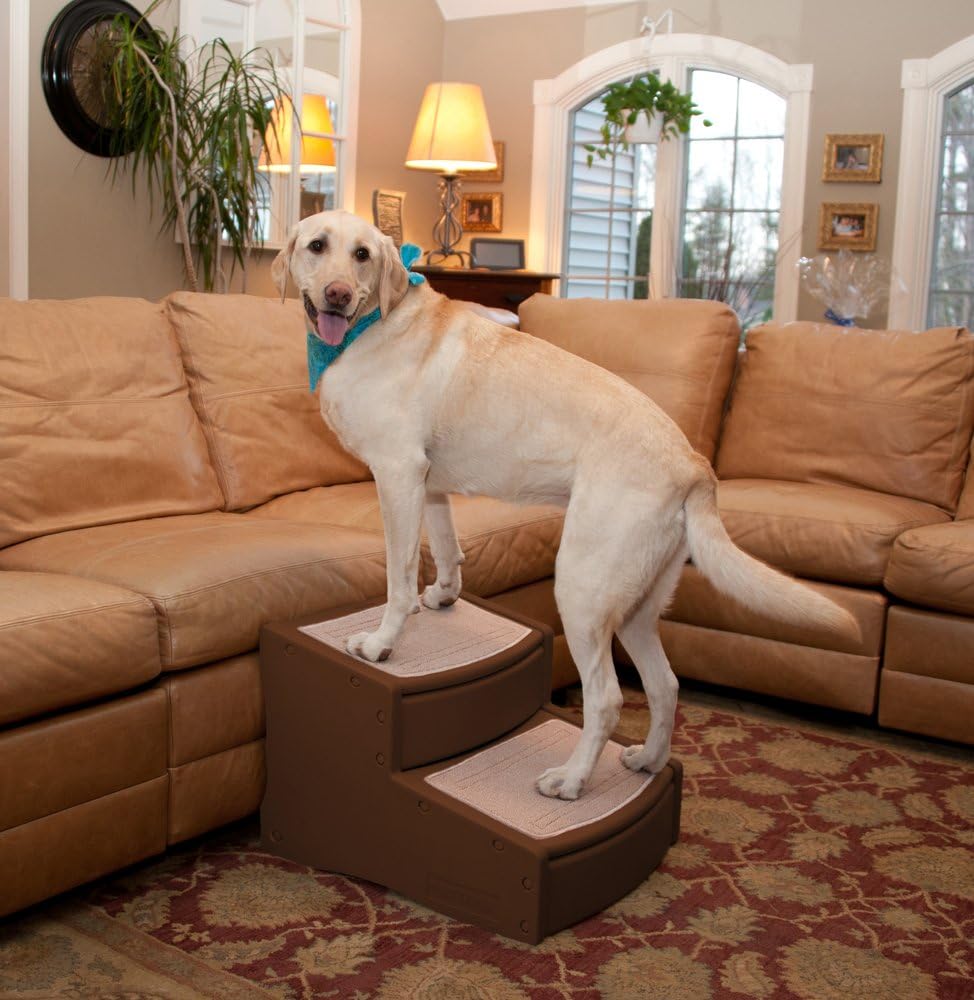 Pet Gear Easy Step II Extra Wide Pet Stairs, Chocolate