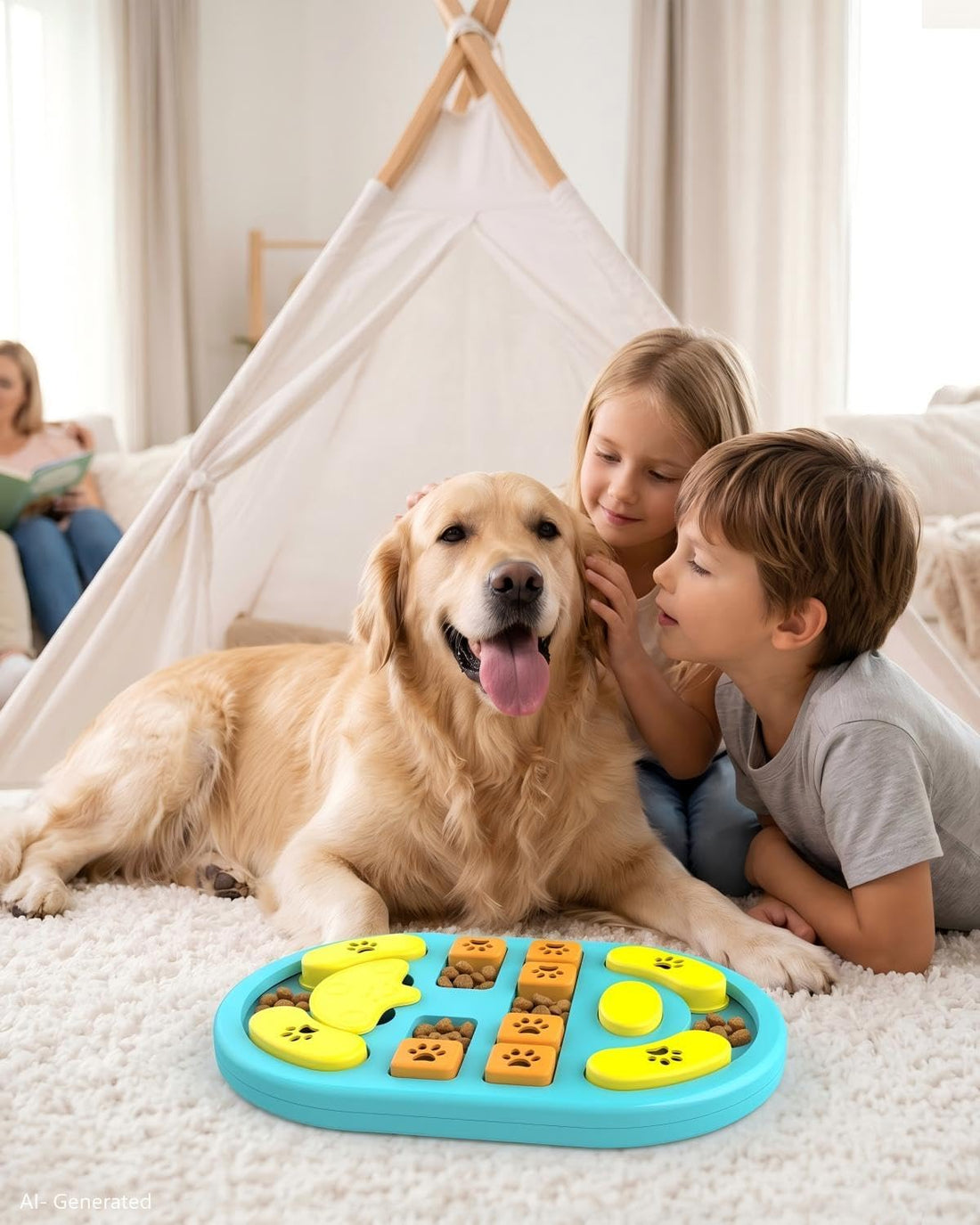 Dog Puzzle Toy, Interactive Enrichment Treat Food Puzzles