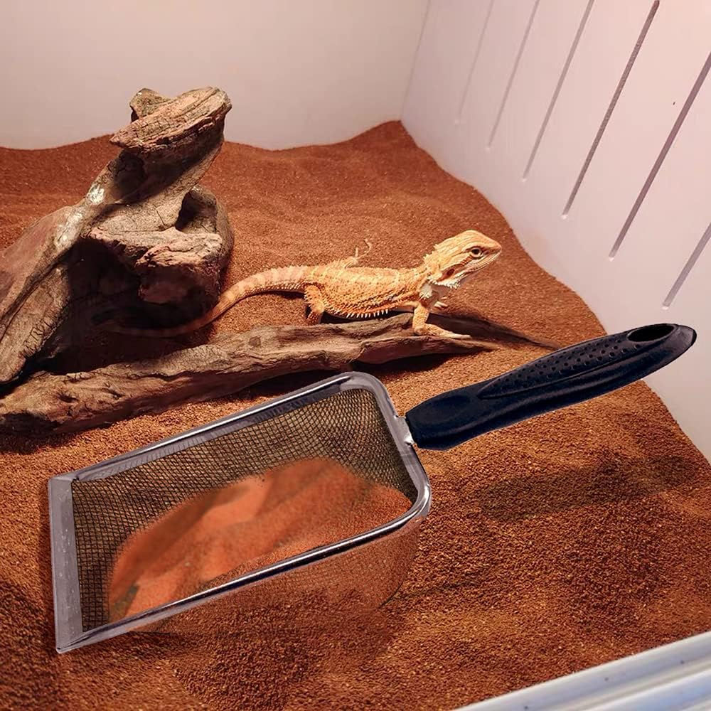 Falltail Stainless Steel Reptile Sand Substrate Scoop Shovel Sifter