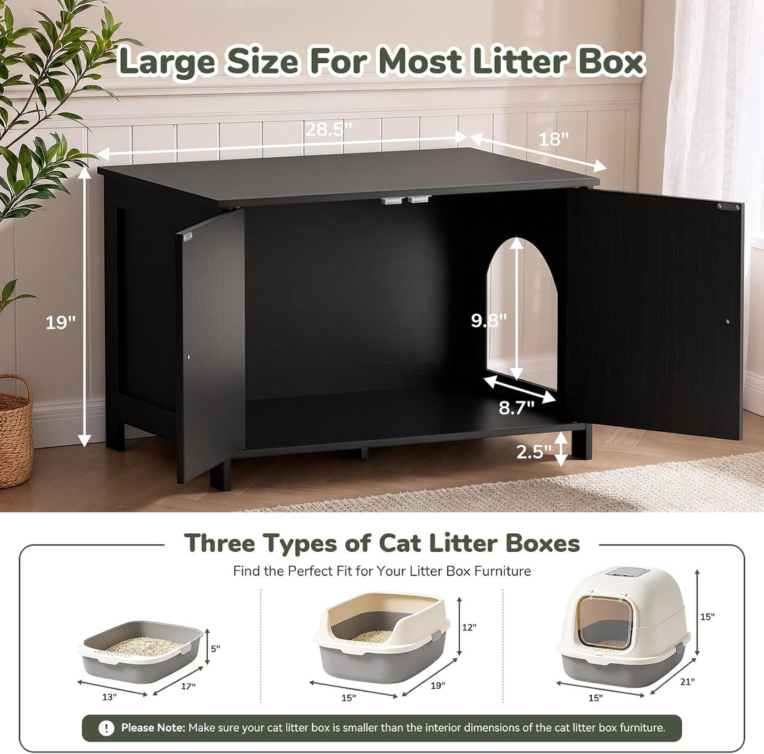Hidden Cat Litter Box Enclosure Furniture
