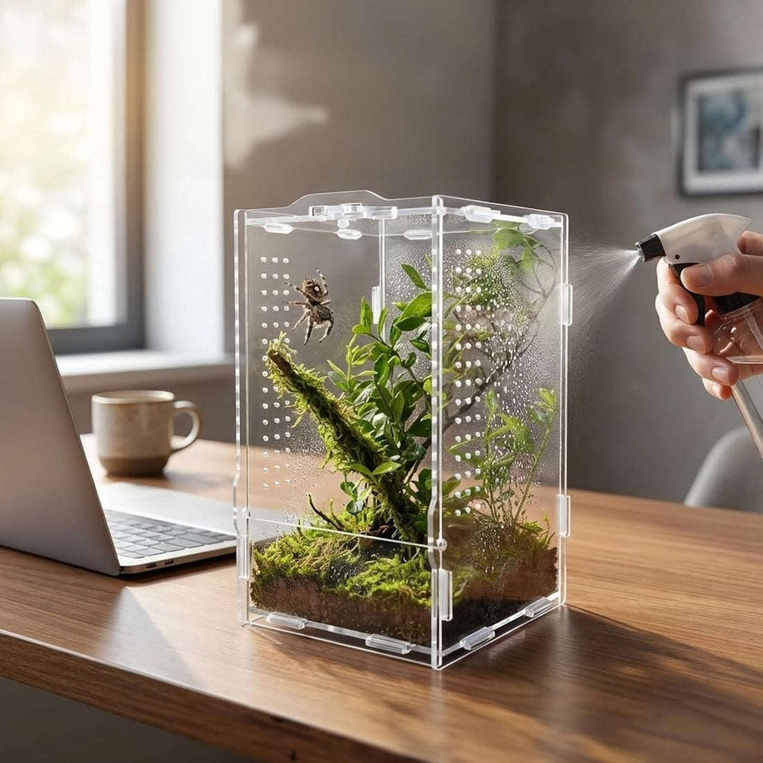 Acrylic Jumping Spider Enclosure: Arboreal Tarantula Enclosure