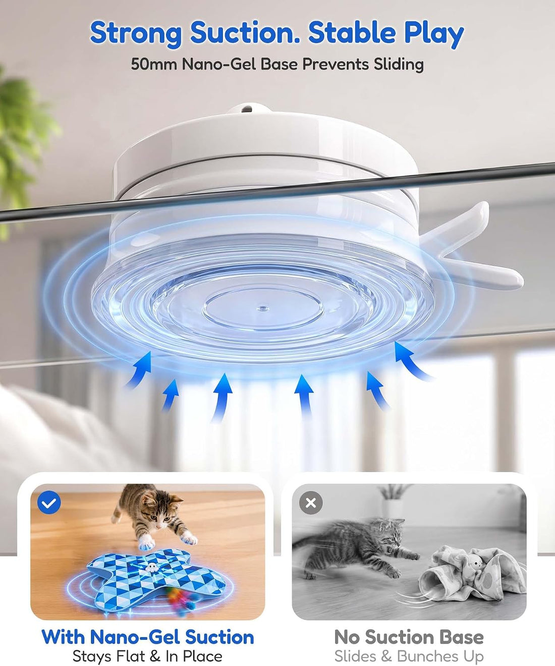PetBusy Smart Interactive Cat Toys for Indoor Cats Chasing