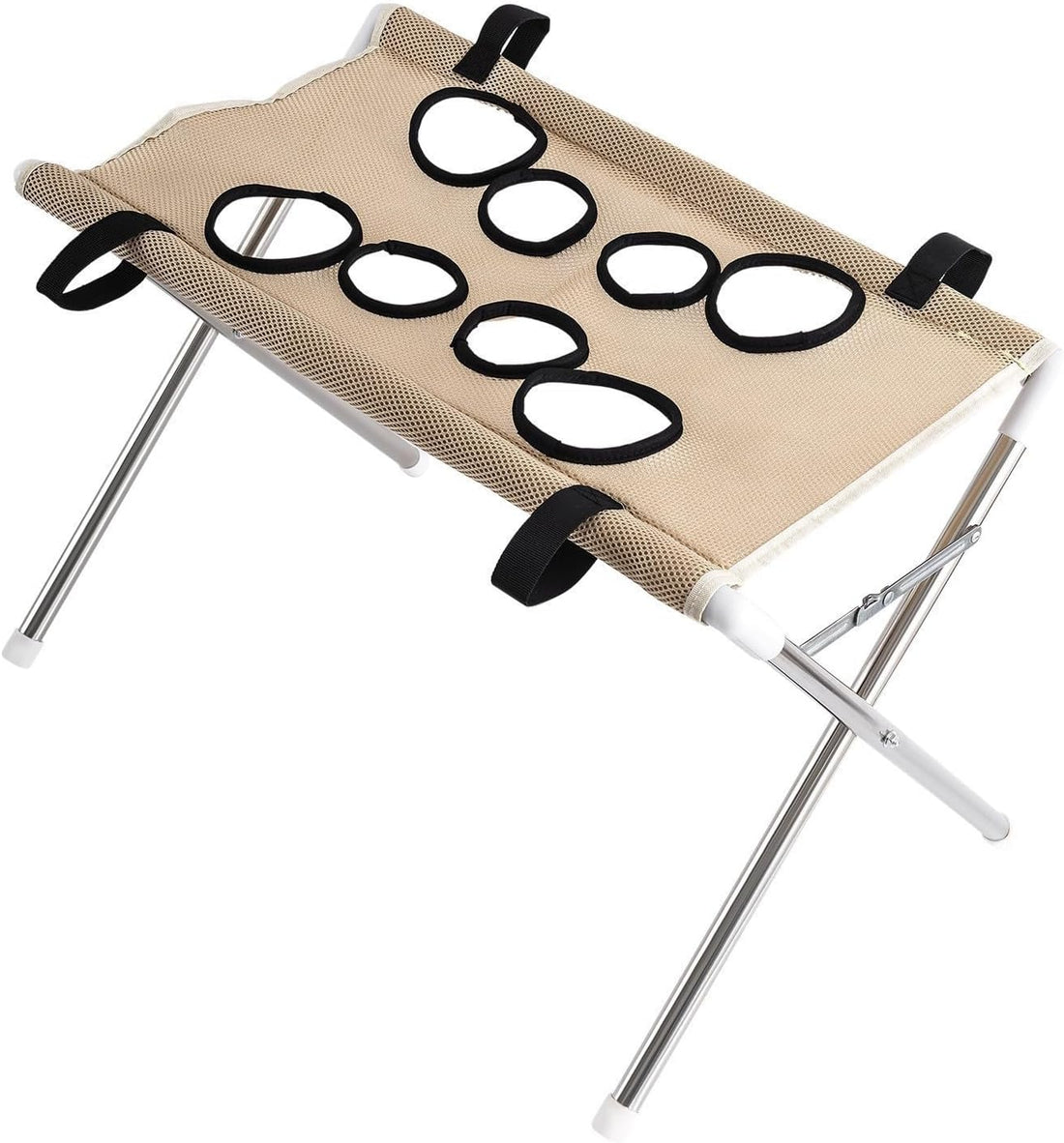 Portable Pet Grooming Sling, Elevated Dog Bathing Tub with Holes
