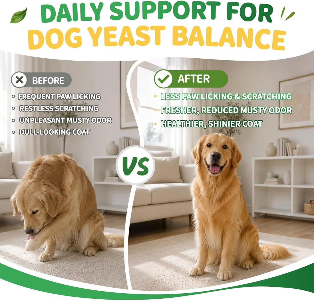 Yeast Infection Treatment for Dogs, Paw Licking, Itchy Ears