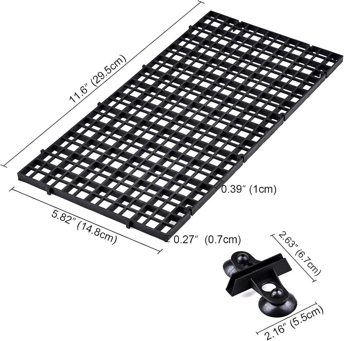 WEAVERBIRD 2 Pcs Aquarium Divider Tray Plastic Grid Divider Tray Egg