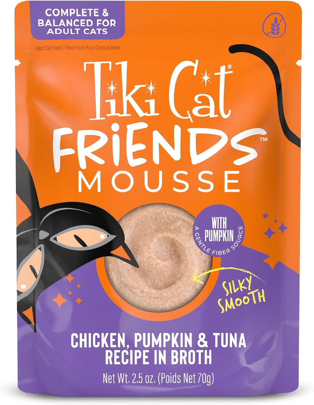 Tiki Cat Friends Mousse Wet Cat Food, Chicken Variety Pack, 2.5oz