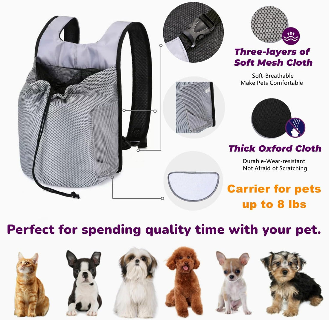 Small Dog Front Carrier Backpack,Lightweight Pet Carrier