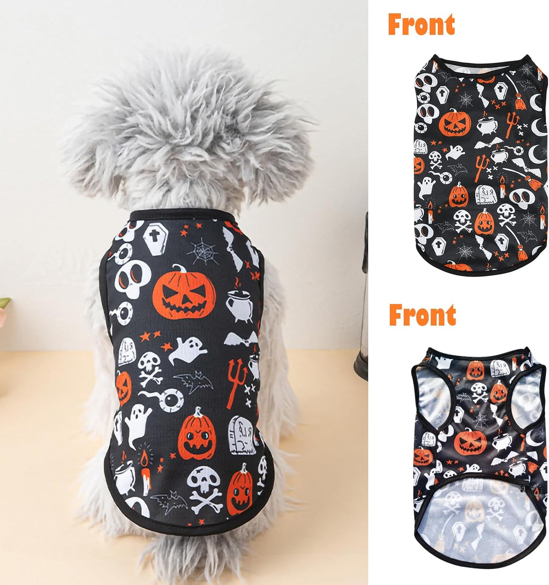 6 Pack Halloween Dog Clothes for Small Dogs
