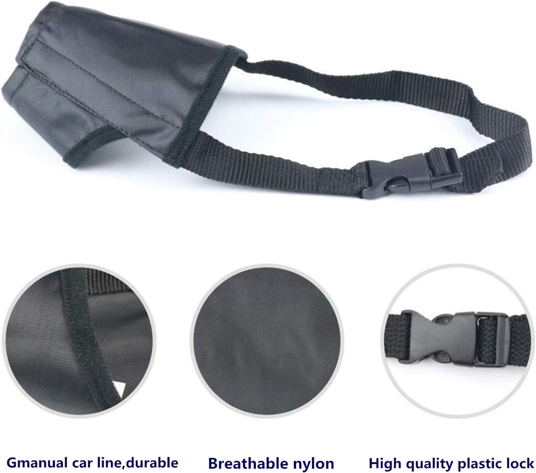 Dog Muzzles Suit - 7PCS Dog Muzzles Adjustable Quick Fit pet Muzzle