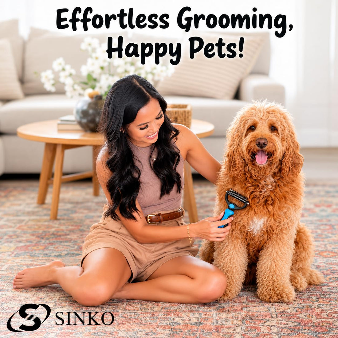 Sinko Shedding Brush For Dog and Cat