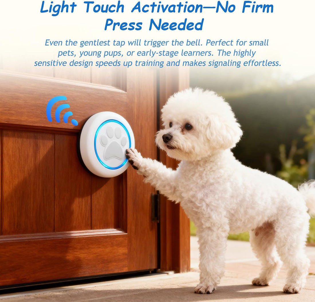 Soft Ring Wht Dog Potty Bell for Training
