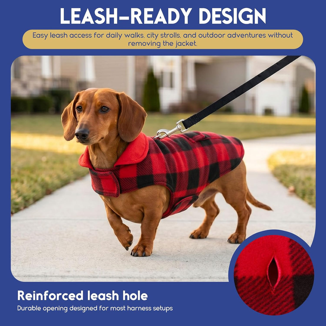 ASENKU Reversible Dog Winter Coat
