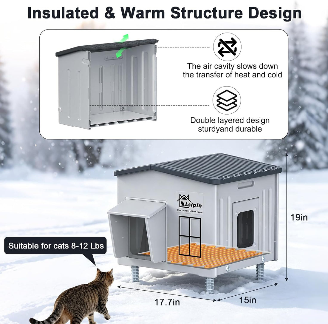 Indestructible Heated Cat House for Outside