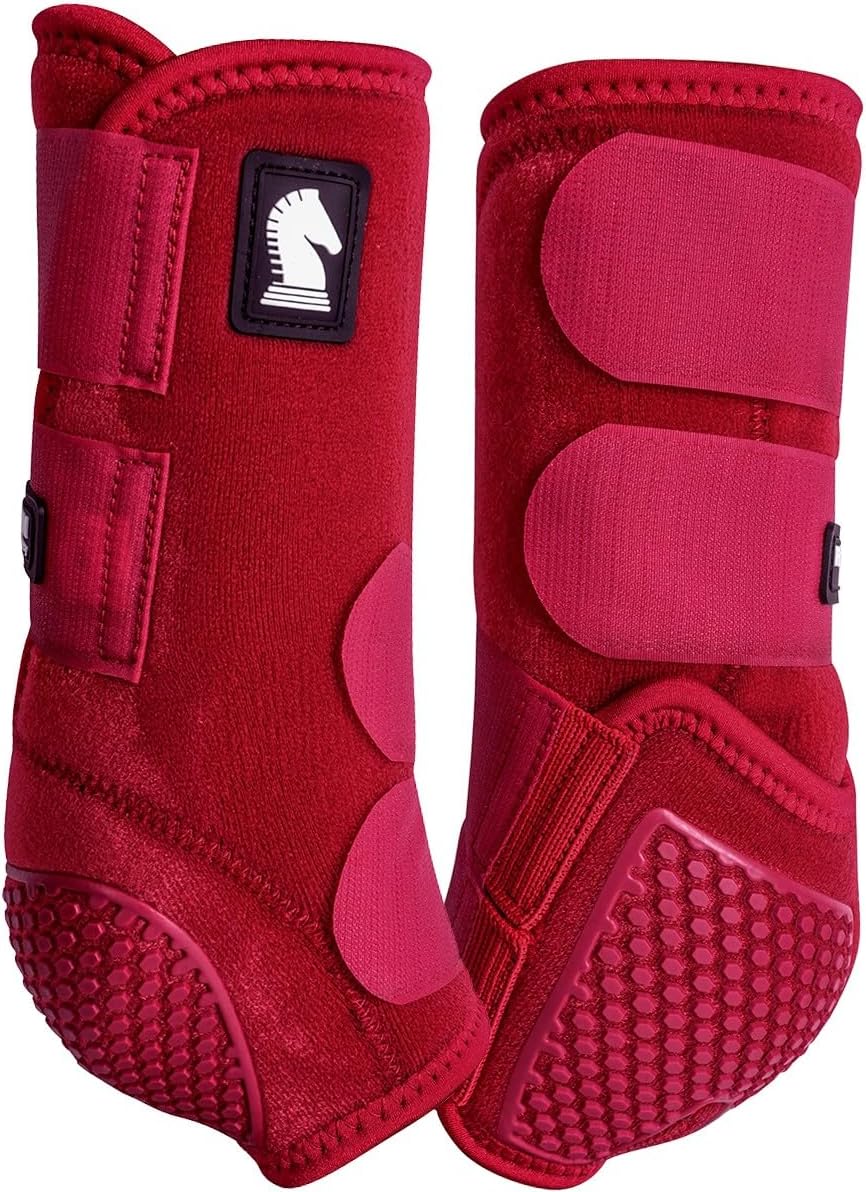 Classic Equine Flexion by Legacy2 Support Boots, Front (White, Medium)