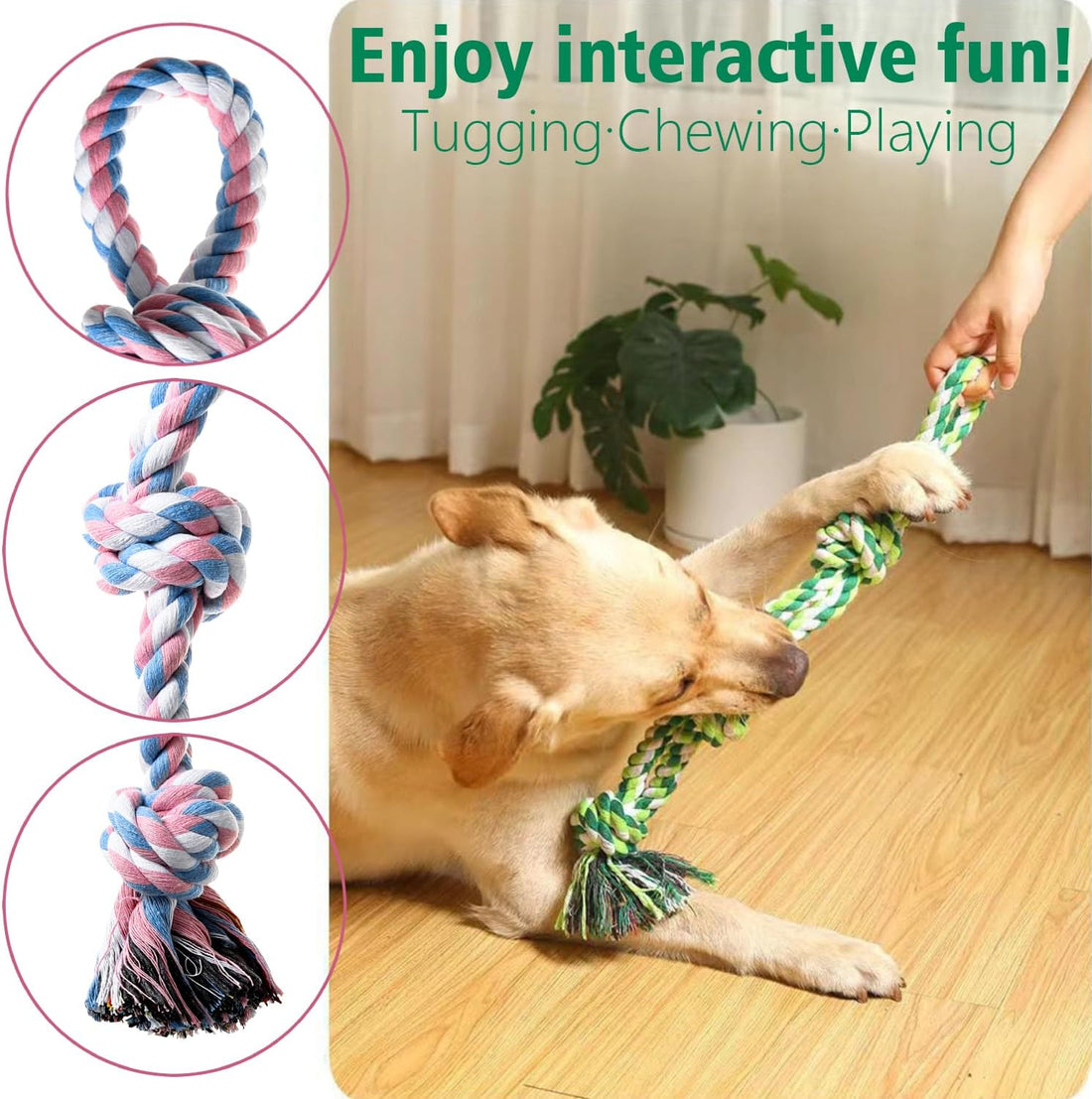 XIGOU Indestructible Dog Toys