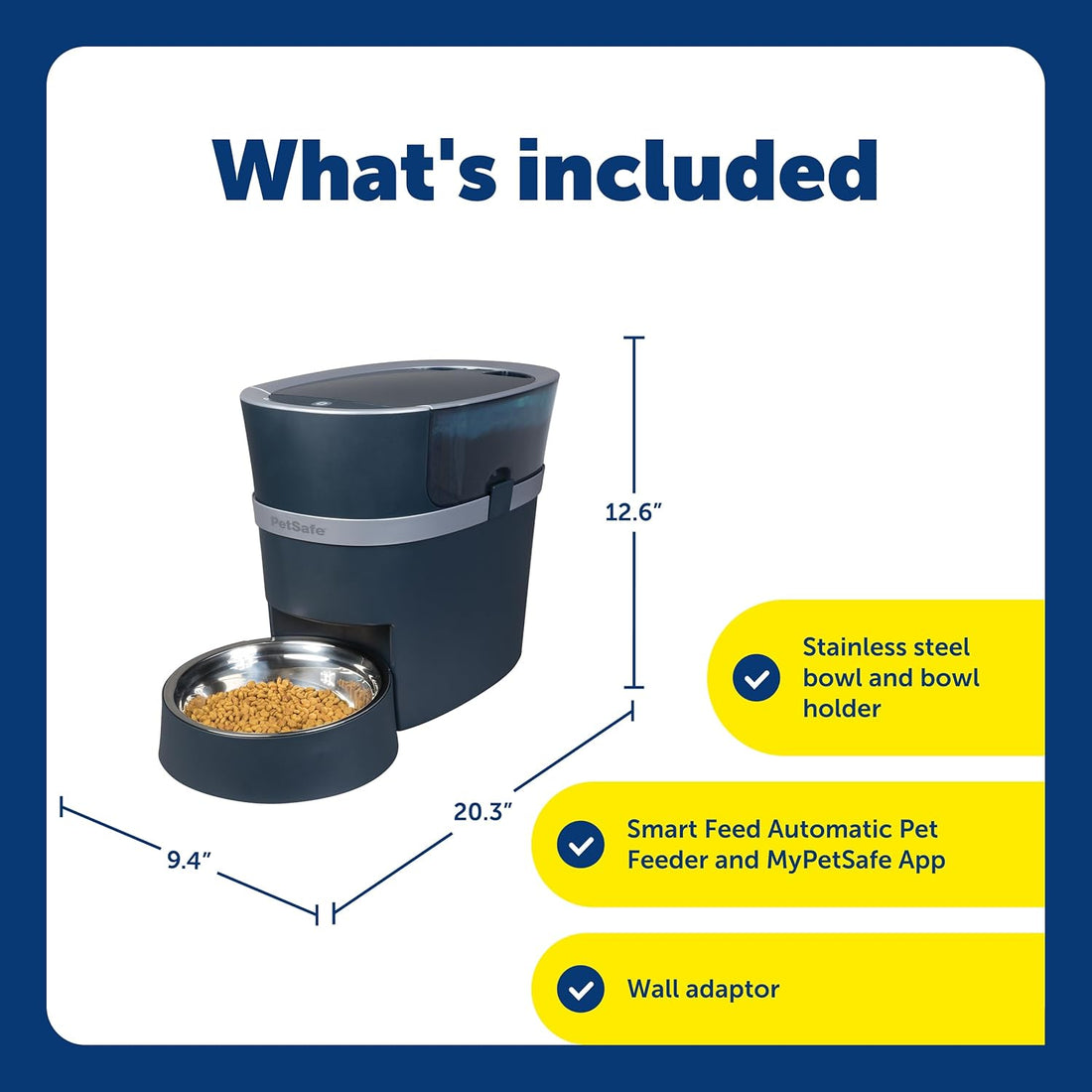 PetSafe Smart Feed Automatic Pet Feeder, 6L/24 Cup, Programmable