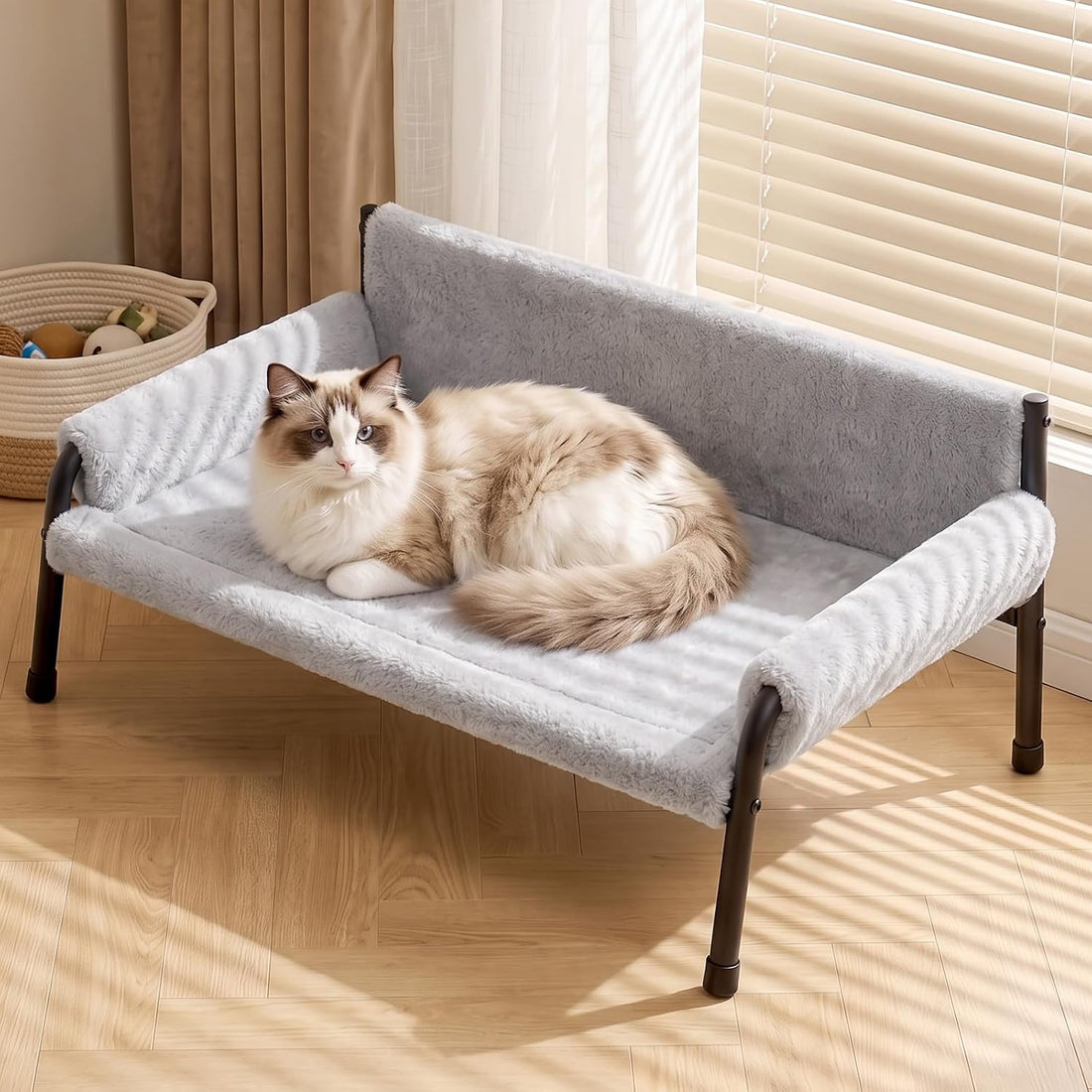 Elevated Cat Couch Bed for Indoor Cats