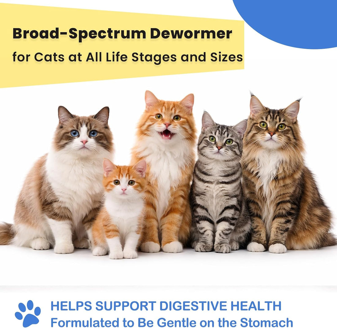 Cat Dewormer for Cats & Kittens, Dewormer Tablets