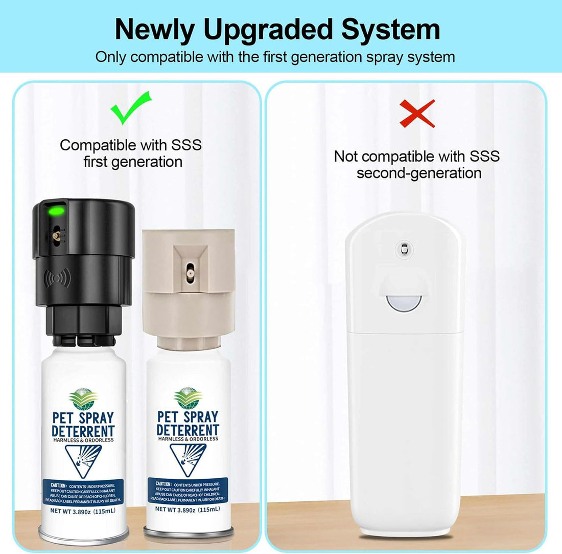 Motion Activated Pet Deterrent Spray System for Cats & Dogs, Odorless
