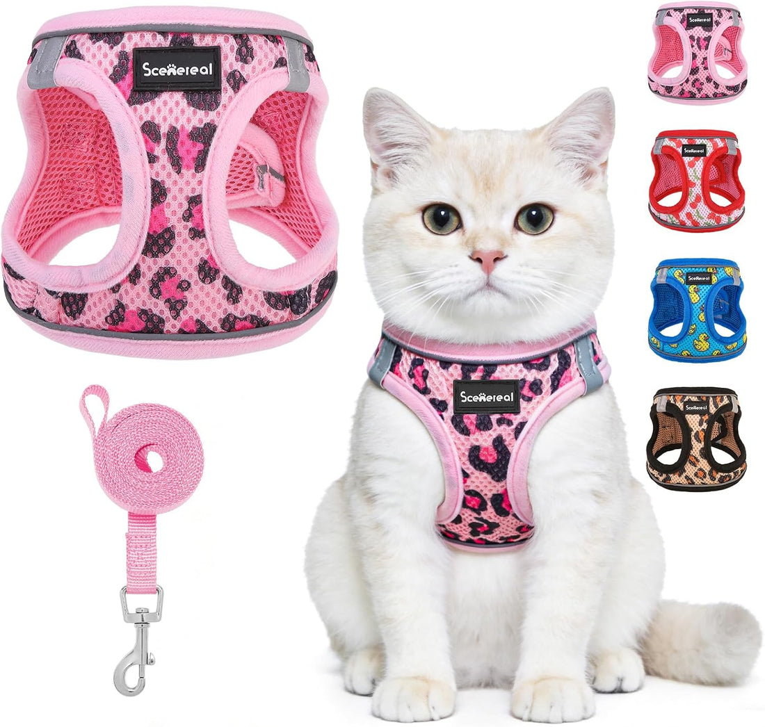 SCENEREAL Cat Harness & Leash Set Escape Proof