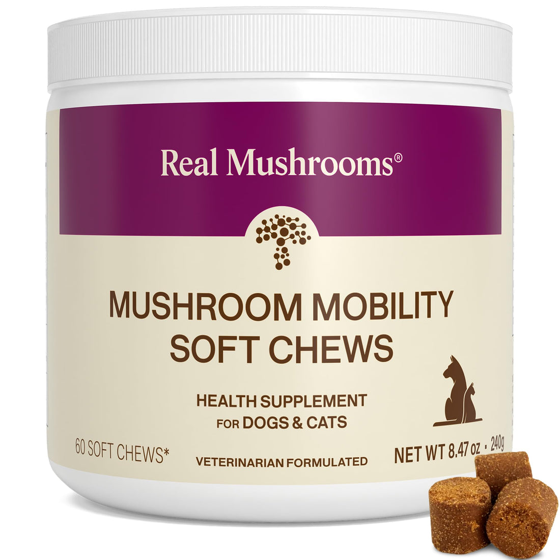 Real Mushrooms Pet Chews for Dogs & Cats