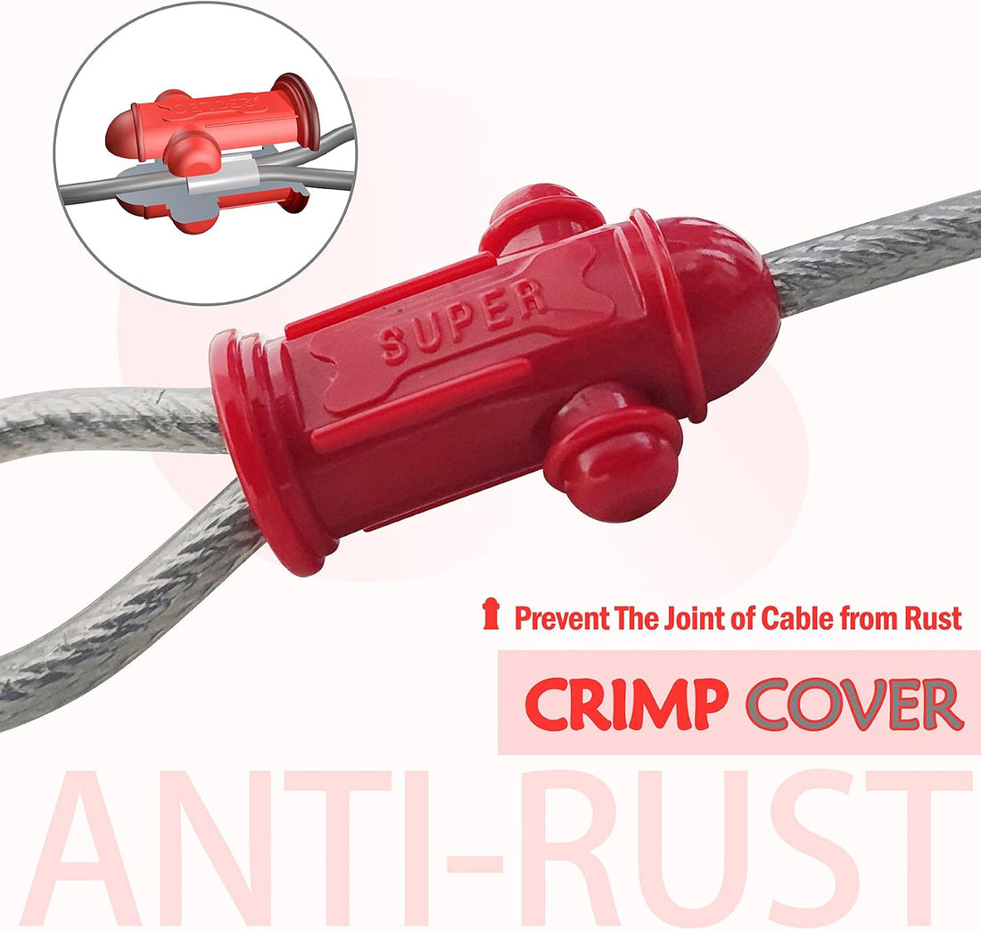 Petest Reflective Tie Out Cable with Crimp Cover for Super Dogs Up