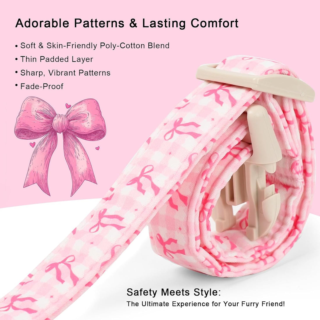 Babole Pet Girl Dog Collar for Puppy Small Dogs