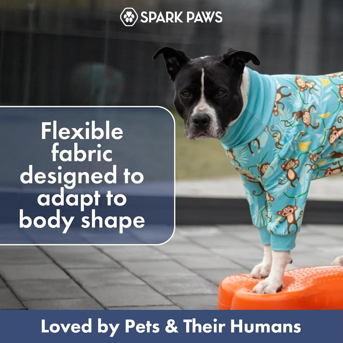 Spark Paws Dog Pajama, Dog Recovery Suit Male, Onesie