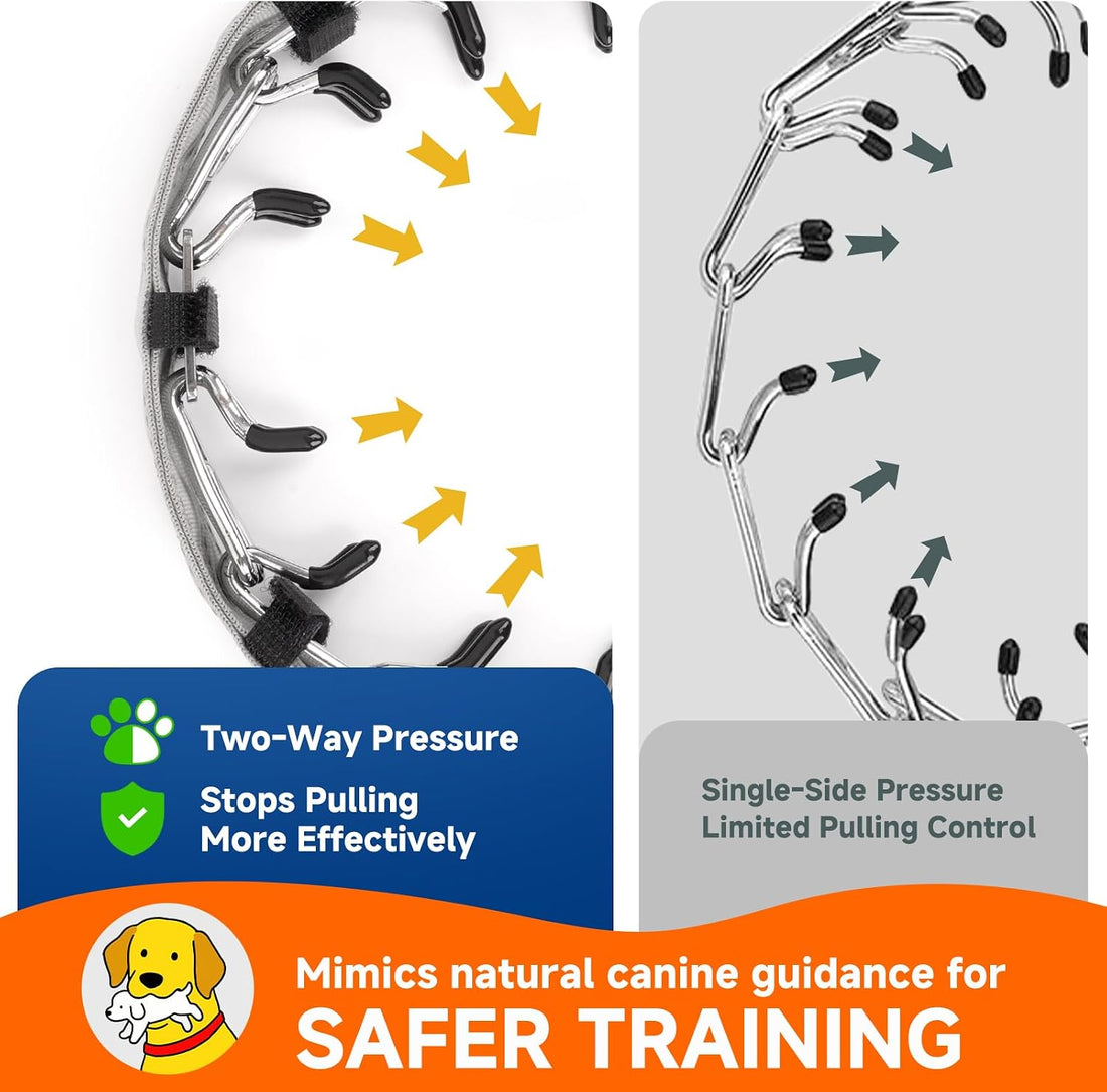 Mayerzon Hidden No Pull Dog Collar for Large Medium Small Dogs