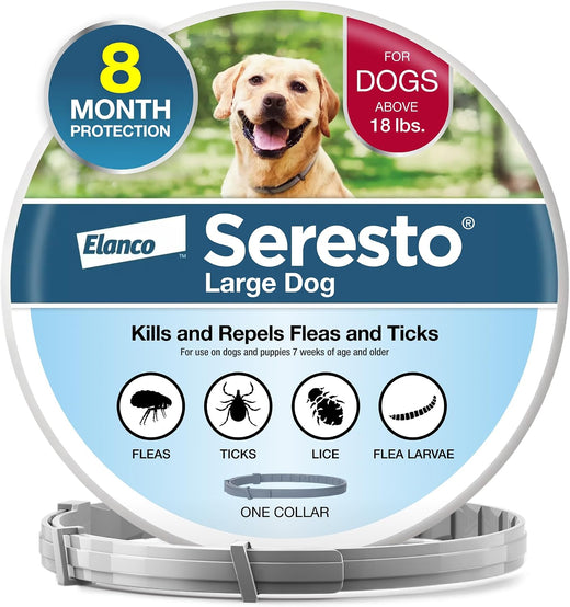 Seresto Flea & Tick Collar For Dogs Over 18 lbs.