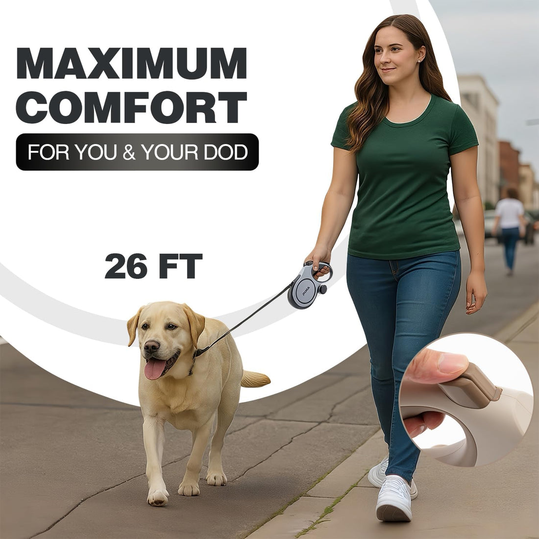 PINA Upgraded Retractable Dog Leash