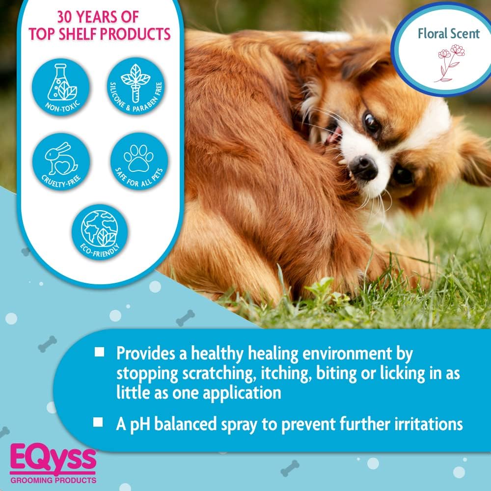 EQyss Micro-Tek Pet Itch Relief Spray - Soothes Dry Irritated Skin