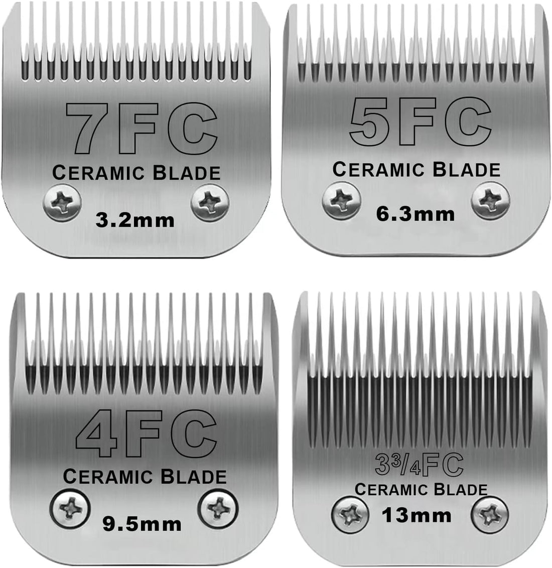 Dog Grooming Ceramic Blades Set,Compatible with Andis,Oster A5,Wahl