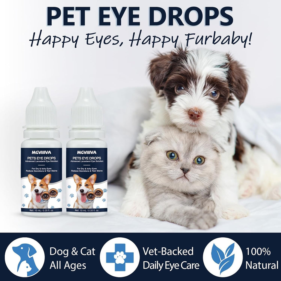 Dog & Cat Cataract Eye Drops & Infection Treatment
