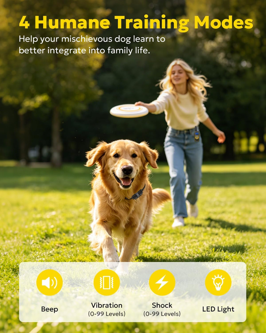 Dog Shock Collar with Remote, Dog Training Electric Collar