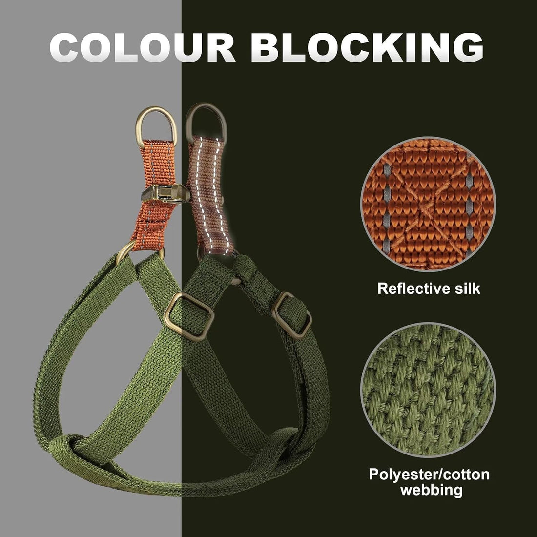 Didog Step in Dog Harness with Metal Buckles