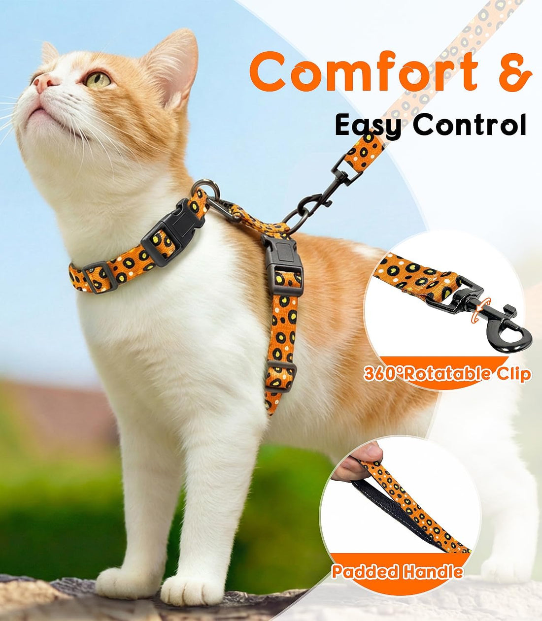 Halypet Cat Harness and Leash Set