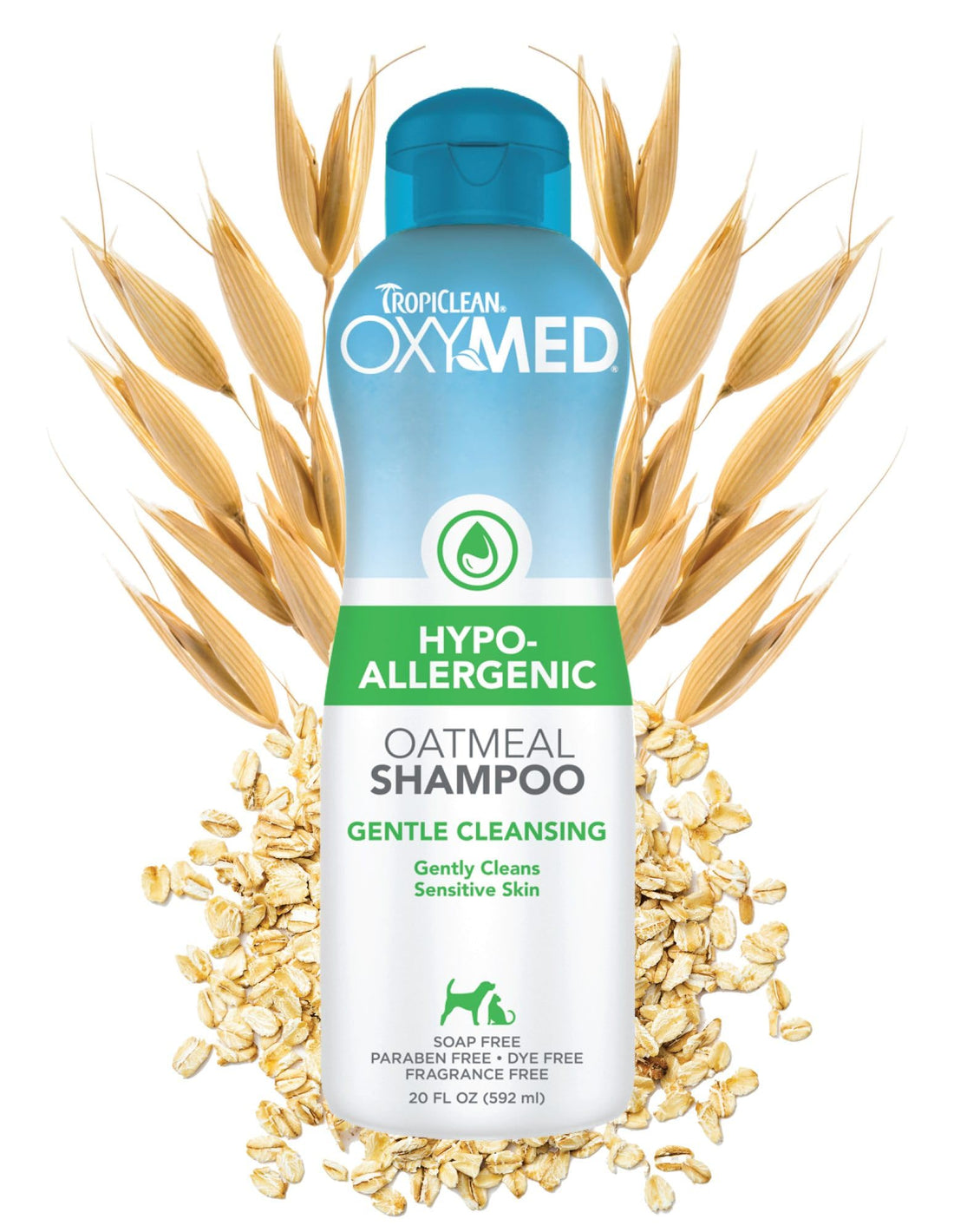 TropiClean OxyMed Hypoallergenic Dog Shampoo for Allergies and Itching