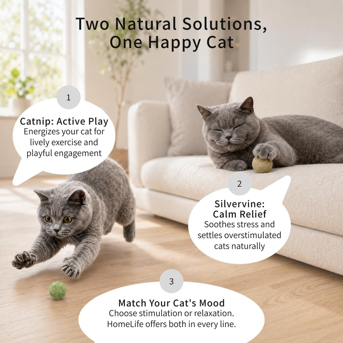 HomeLife Pet Snuggler Cat Toy – 100% Natural Silvervine Cat Toy