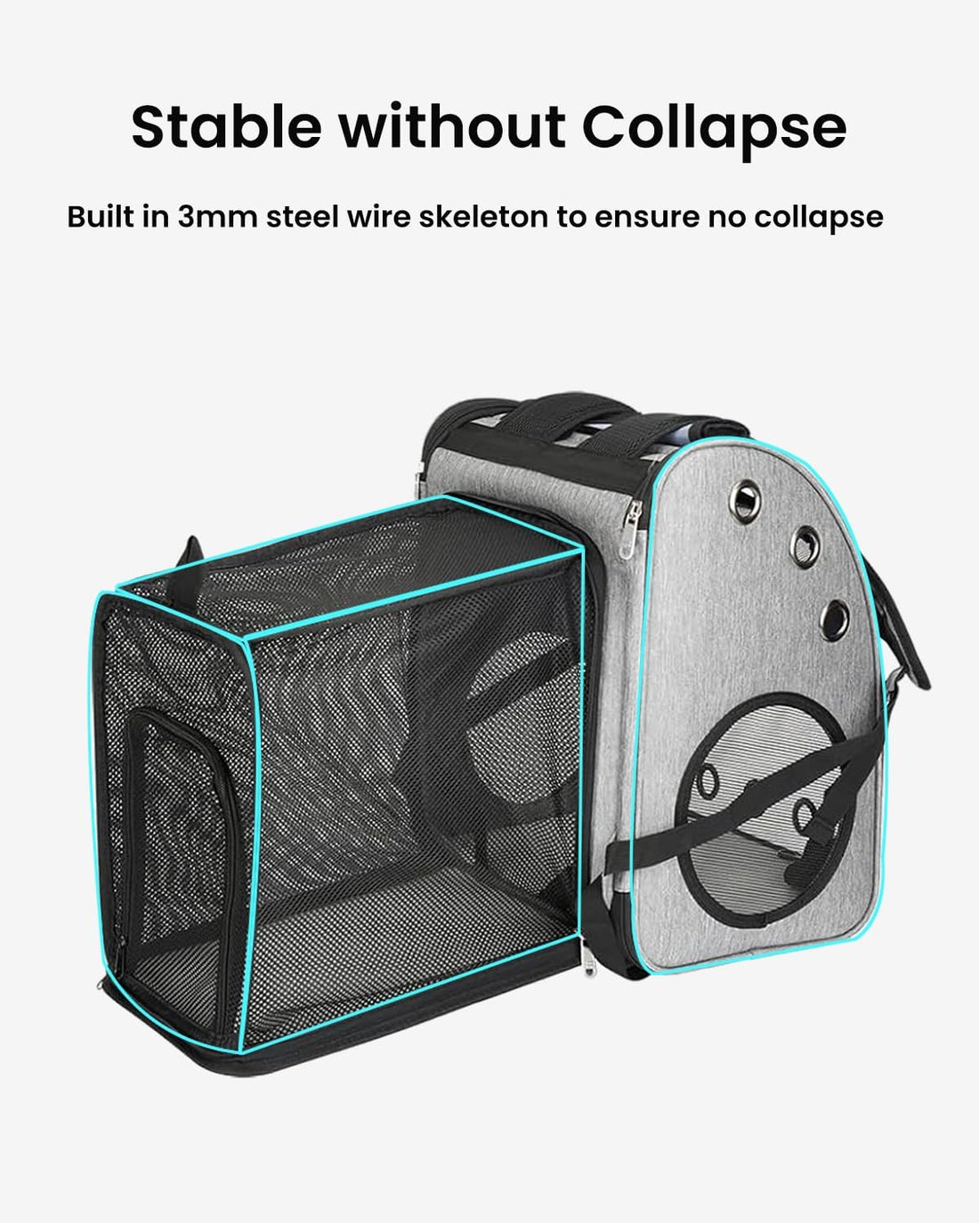 COVONO Expandable Cat Backpack Carrier