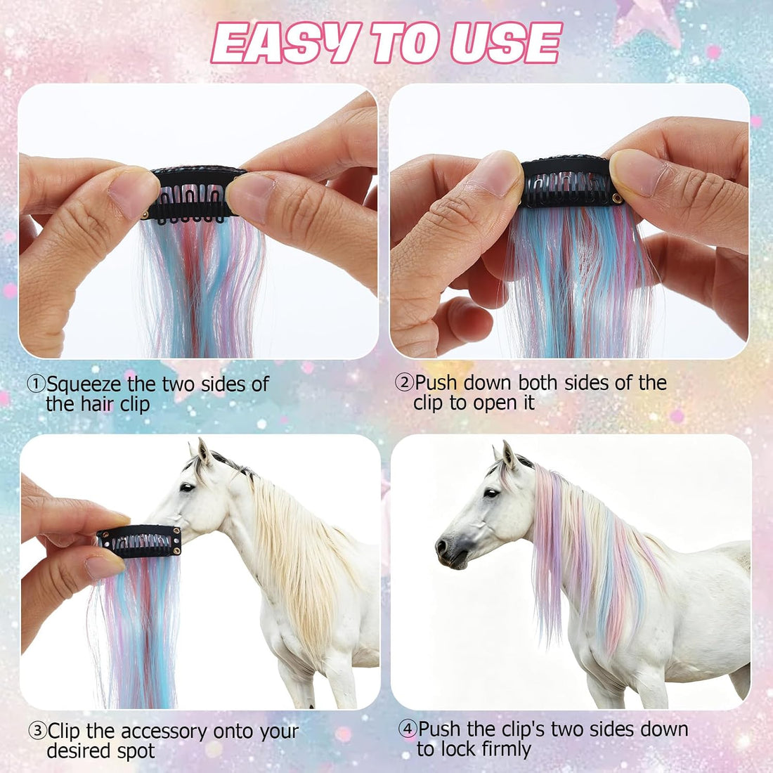 12Pcs Horse Accessories for Real Horses