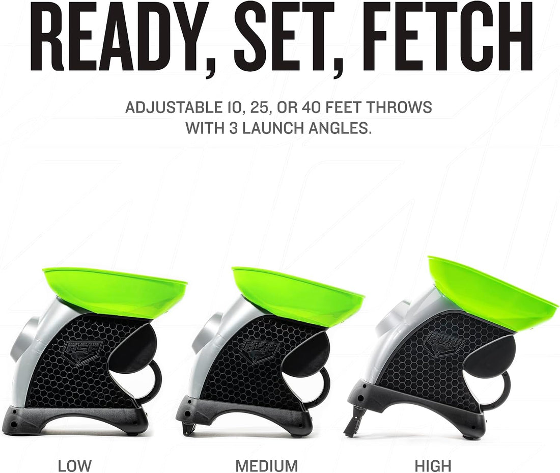 Franklin Sports Ready Set Fetch Automatic Tennis Ball Launcher - Black
