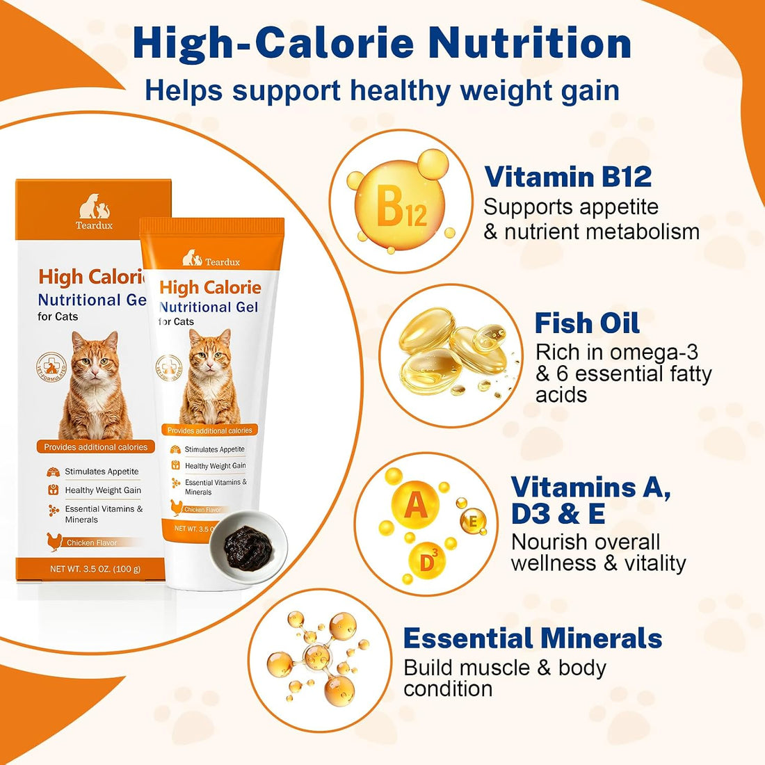 High Calorie Nutrition Gel for Cats