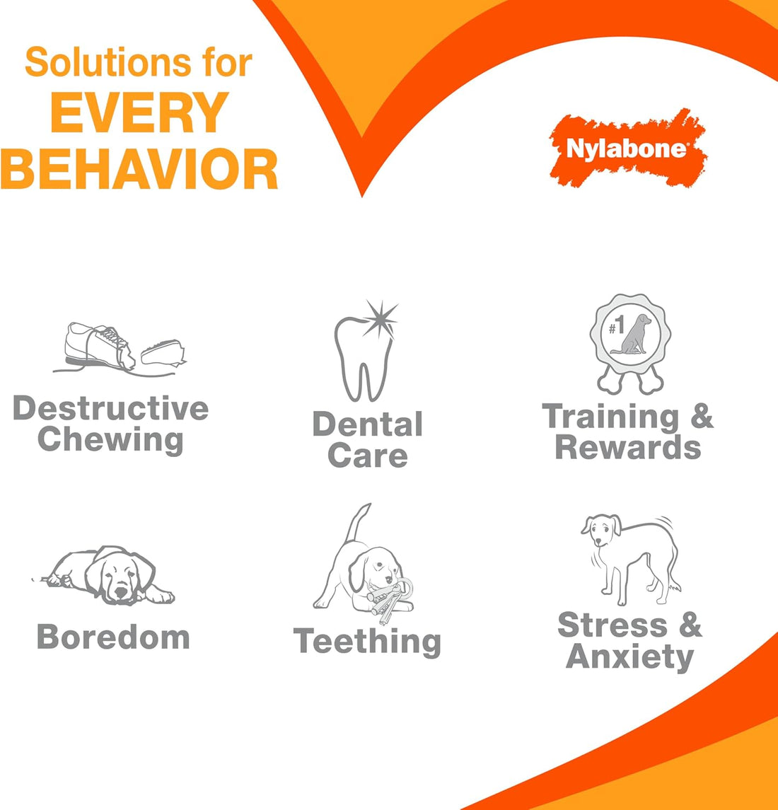 Nylabone Original Bone Power Chew Toy Value Pack for Dogs