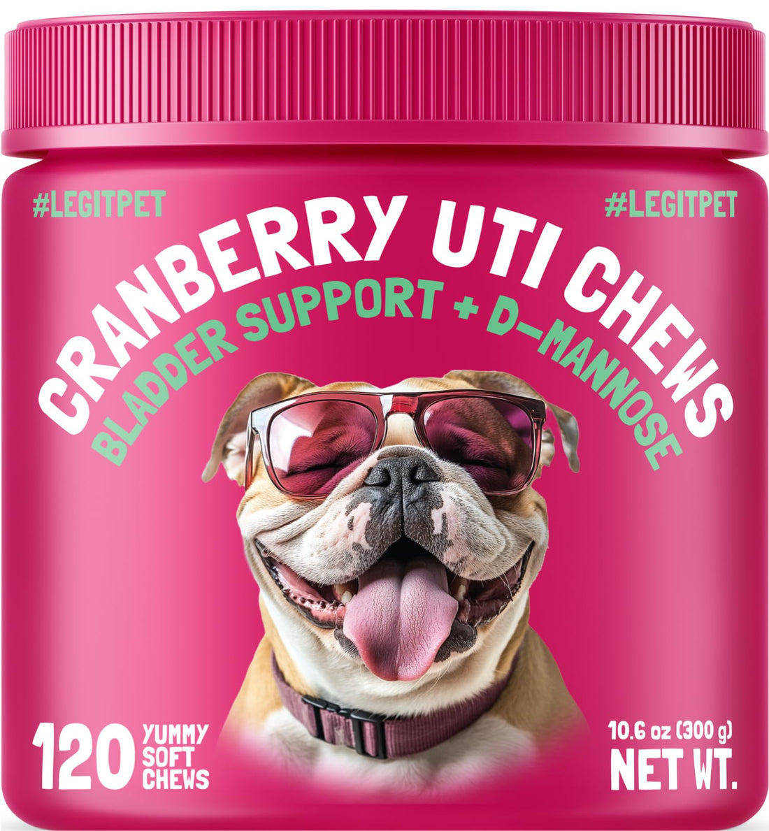 Cranberry UTI Chews for Dogs Bladder Support + D-Mannose Supports
