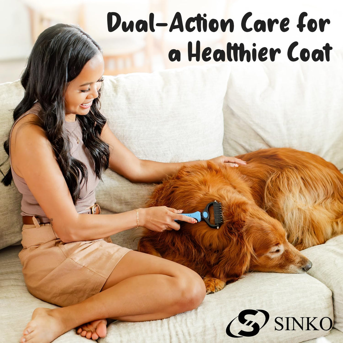 Sinko Shedding Brush For Dog and Cat