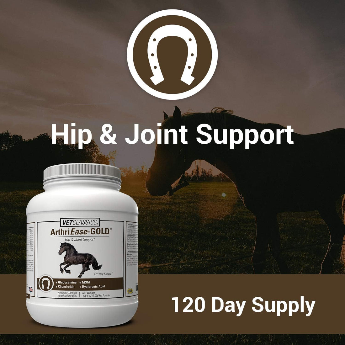 Vet Classics ArthriEase-Gold Joint Support for Horses - 2 lb, 4 Oz